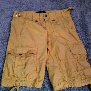 Billy Blues Yellow Cargo Shorts Size 2 (30" waist)